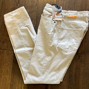 American Eagle outfitters Flex Chinos Tan Corduroy Mens Pant 30x32 NEW